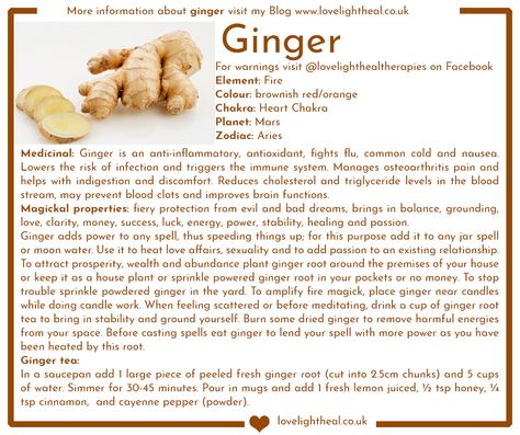 Ginger Image Ginger Meaning Witchcraft, Magical Properties Of Ginger, Healing Properties Of Ginger, Horehound Magical Properties, Ginger Spiritual Benefits, Ginger Spiritual Meaning, Tumeric Magickal Properties, Fennel Seed Magical Properties, Paprika Magical Properties