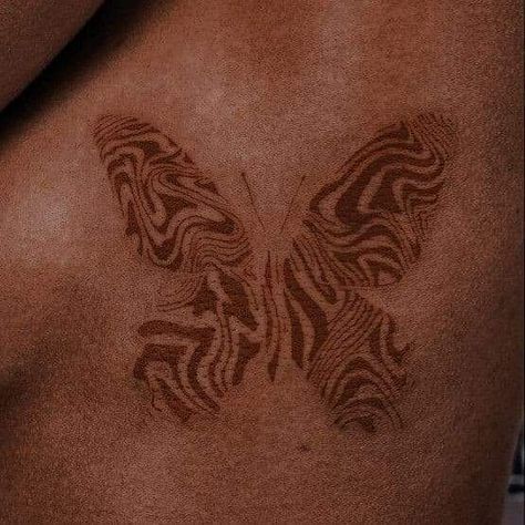 Swirl Back Tattoo, Brown Tattoos For Women, Brown Tattoo Ideas, Brown Ink Tattoos, Brown Ink Tattoo, Brown Tattoo Ink, Brown Tattoo, Browning Tattoo, Handpoke Tattoo