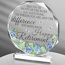 Retirement Centerpiece Ideas, Happy Retirement Decorations, Retirement Plaque, Retirement Plaques, Best Retirement Gifts, Acrylic Keepsakes, Retirement Gifts For Men, Retired Teacher, Retirement Party Decorations