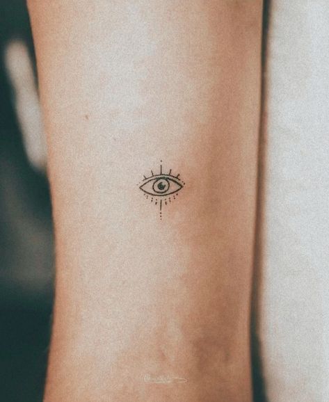 Evil Eye Linework Tattoo, Delicate Evil Eye Tattoo, Evil Eye Ankle Tattoo, Evil Eye Fine Line Tattoo, Dainty Evil Eye Tattoo, Fine Line Eye Tattoo, Small Evil Eye Tattoo Simple, Tiny Evil Eye Tattoo, Ojo Turco Tattoo