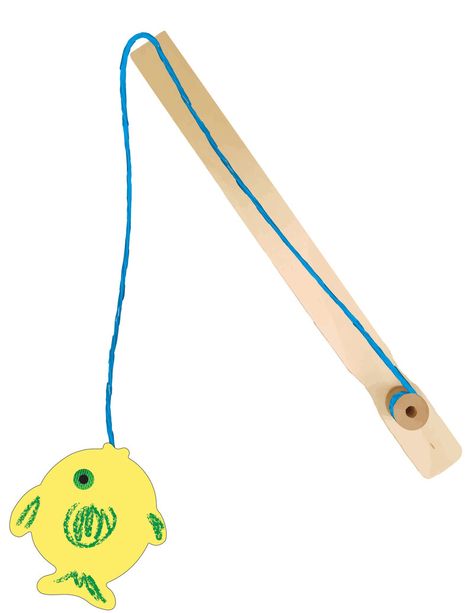 Fishing Rod Craft Preschool, Fishing Activity Preschool, Preschool Fishing Activities, Fishing Theme Activities For Kids, Fishing Kindergarten Activities, Fishing Pole Craft, Fishing Rod, Crafts Ideas, Pretend Play