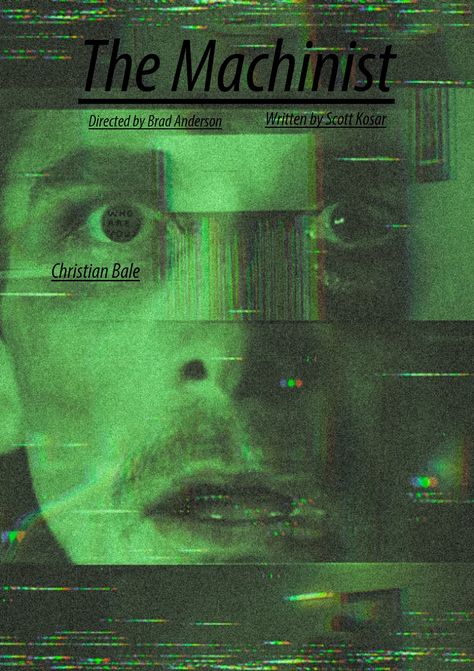 Designed new poster for the machinist movie The Machinist Movie Poster, The Machinist Aesthetic, The Machinist Movie, 2024 Movies, The Machinist, Animated Movie Posters, Film Poster Design, Foreign Film, Movie Posters Design