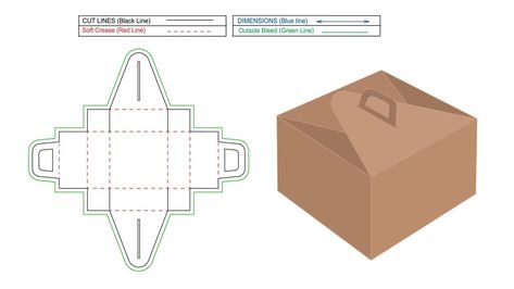 Take Out Box Template, Bakery Box Template, Cake Packaging Design Box Templates, Die Cut Box Packaging, Cake Slice Box Template, Box Packaging Templates, Box Design Templates, Wedding Cake Boxes, Spring Wedding Outfit