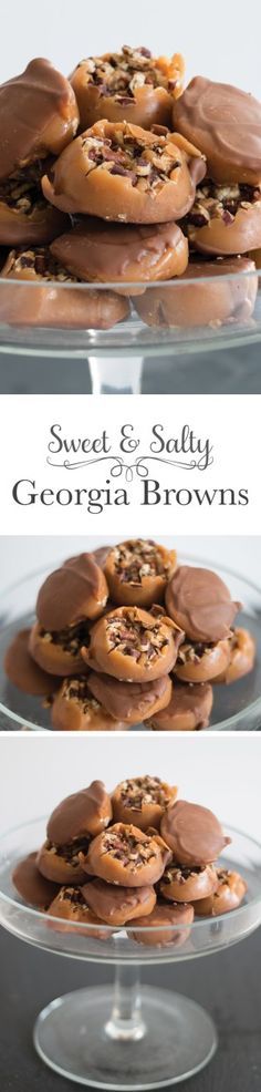 Georgia Browns, Salted Caramels, Roasted Pecans, Candy Recipes Homemade, Love Someone, Homemade Candies, Candy Desserts, Candy Making, Yummy Sweets