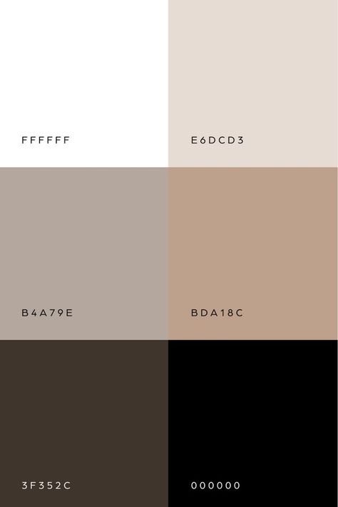 Modern Minimalist Color Scheme, Minimalist Brand Color Palettes, Neutral Pallete Color Code, Neutral Colour Palette Hex Codes, Moodboard Inspiration 2024, Brown Neutral Color Palette, Minimalist Wedding Color Palette, Modern Color Palette Branding, Modern Branding Color Palette