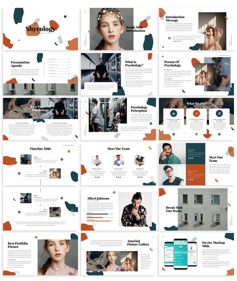 Psychology Powerpoint Templates, Powerpoint Psychology, Psychology Presentation, Theme Presentation, Business Presentation, Job Interview, Creative Agency, Presentation Design, Powerpoint Presentation