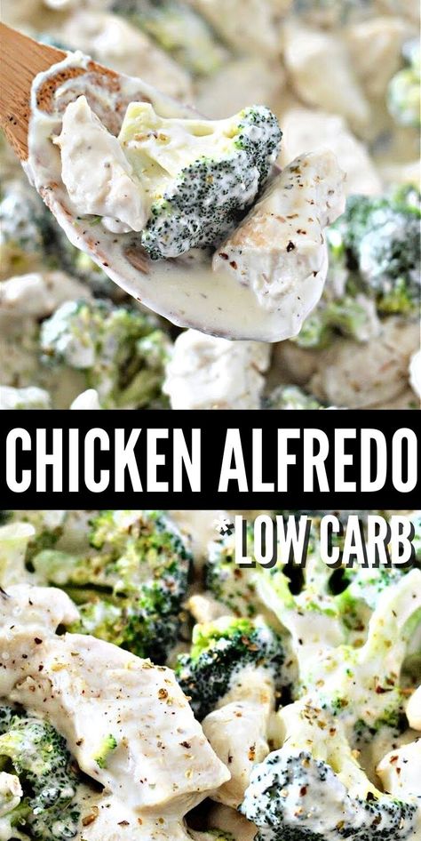 Low Carb Chicken Broccoli, Low Carb Chicken Alfredo, Healthy Low Fat Recipes, Chicken Broccoli Alfredo, Broccoli Alfredo, Egg Diet Plan, Chicken Alfredo Recipes, Low Carb Low Fat Recipes, Boiled Egg Diet Plan