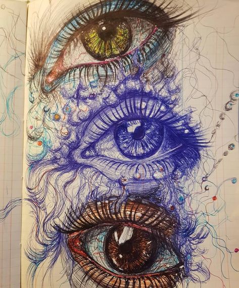 Sketch Eyes, Eyes Sketch, Biro Art, Pen Art Work, Gcse Art Sketchbook, A Level Art Sketchbook, Eye Ball, Drawing Eyes, Eye Sketch