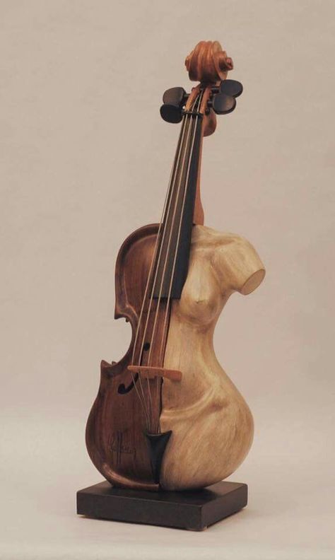 Guitar Sculpture, Cello Art, Violin Players, African Artwork, Newspaper Art, Hollow Art, Wood Art Projects, African Art Paintings, Musical Art