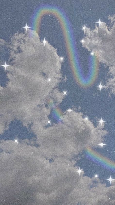 Rainbow And Clouds Wallpaper, Heavenly Background Aesthetic, Tumbler Backgrounds Aesthetic, Sparkly Clouds Aesthetic, Glitter Clouds Aesthetic, Clouds Aesthetic Icon, Cute Clouds Aesthetic, Morncolour Aesthetic, Background Clouds Aesthetic