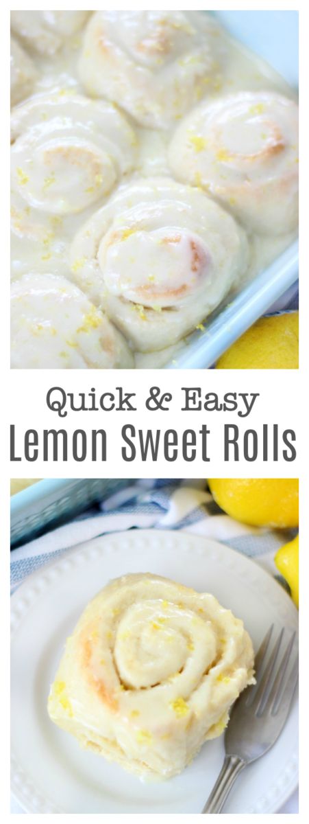 Quick and Easy Lemon Sweet Rolls Lemon Sweet Rolls, Sweet Rolls Recipe, Lemon Rolls, Cinnamon Roll Desserts, Incredible Desserts, Lemon Breakfast, Sticky Rolls, Sweet Roll Recipe, Baked Breakfast Recipes