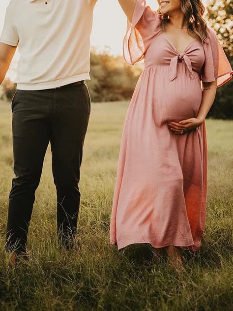 Maternity Flowy Dress, Baby Shower Photoshoot, 2024 Photoshoot, Tulle Baby Shower, Shower Photoshoot, Baby 2024, Gender Reveal Outfits, Maternity Sundress