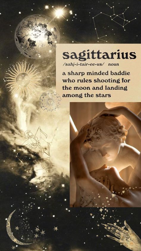 Saggitaurus Aesthetic, Sagittarius Season Aesthetic, Moon In Sagittarius Aesthetic, Aesthetic Wallpaper Sagittarius, Saggitarius Aesthetic Wallpaper, Sagittarius Sun Aesthetic, Saggitarius Aesthetic Art, Sagittarius Mood Board, Sagittarius Core Aesthetic