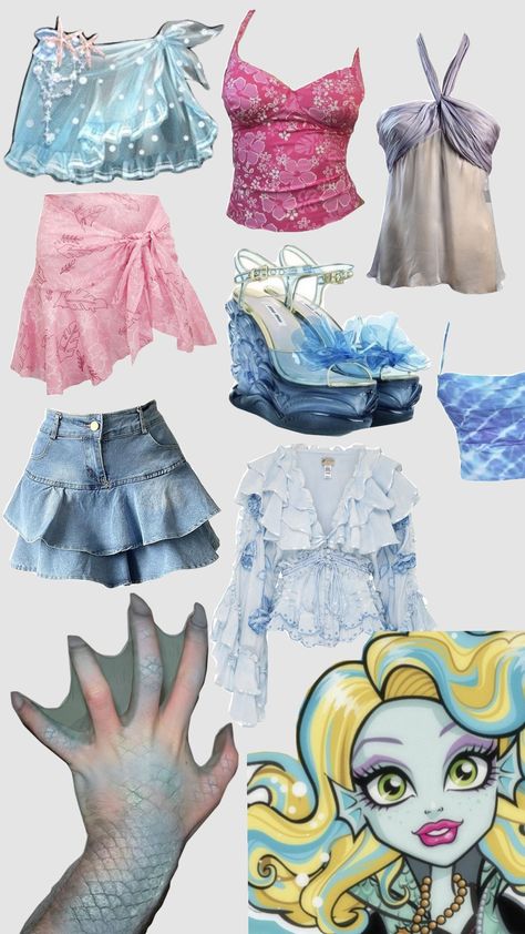 lagoona blue Sims 4 Lagoona Blue, Monster High Lagoona Costume, Laguna Blue Costume, Lagoona Monster High Costume, Lagoona Blue Aesthetic Outfit, Lagoona Blue Cosplay, Gyaru Lagoona, Laguna Blue Monster High, Lagoona Cosplay