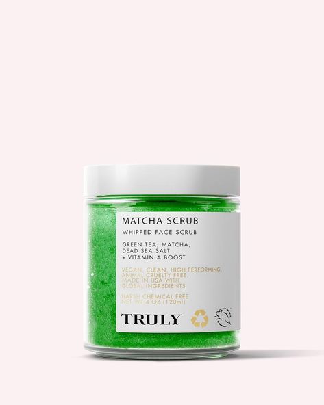 Shaving – Truly Matcha Scrub, Truly Beauty, Flawless Skin Care, Whipped Scrub, Exfoliating Face Wash, Vegan Clean, Hair Masks, Dead Sea Salt, Exfoliating Cleanser