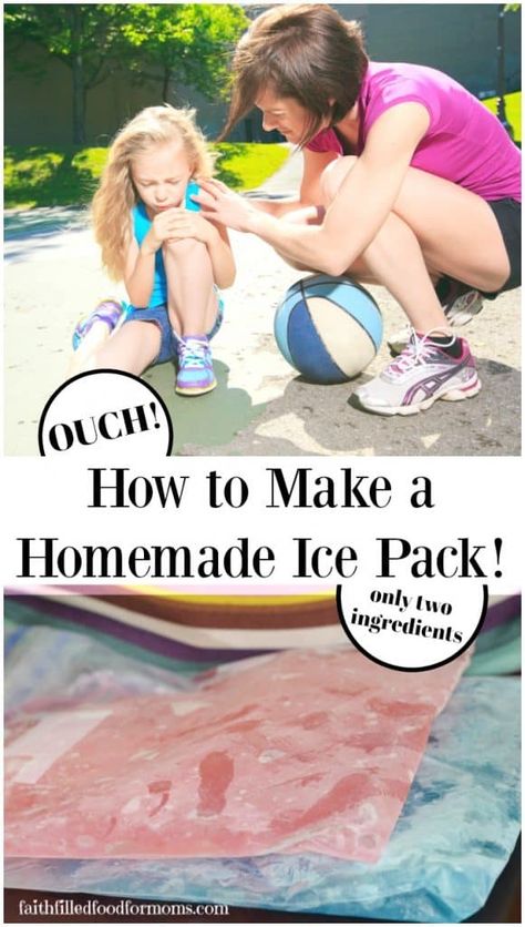 how to make a homemade DIY ice pack with 2 simple cheap ingredients! This ice pack never hardens & will conform to any part of the body, Soft like Gel! It's reusable too! #DIY #easydiy #icepack #hacks Homemade Ice Pack, Diy Ice Pack, Cheap Ingredients, Printable Shopping List, Train Up A Child, Activities For Teens, Valentine Activities, How To Make Slime, Homemade Diy