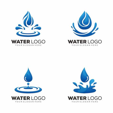 Water Logo Branding, Water Logo Design Ideas, Bottled Water Logo, Water Logo Design, Water Bottle Logos, Logo Design Water, Save Water Poster, Water Drop Vector, Ace Logo