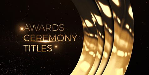 Awards Ceremony Titles by MambaTV Project features:No plugins required Modular Structure 10 Text Placeholders Full HD resolution (1080p) Duration ¨C 00:47 CS6 compatibilityMusic track are not included Fonts not included,free fonts used are Montserrat Great soundtrack you can find hereThank you! Awards Ceremony Titles is a grand and Award Ceremony Theme Ideas, Award Poster, Award Template, Ceremony Design, Modular Structure, Awards Night, Publicidad Creativa, Golden Design, Award Ceremony