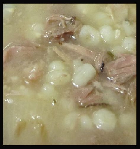 I thought I had posted this here before but I can't find it. Since this is on the menu for this evening, I thought I would post it. 4 large ham hocks [gwis-gwis] (or 12-16 chicken thighs with the s... Cherokee Food, Hominy Recipes, Hominy Soup, Ham Hocks, Corn Soup Recipes, Native American Food, Native Foods, Salt Pork, Corn Soup