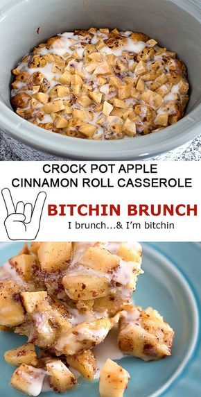 Crockpot Fall Breakfast, Crockpot Sweet Breakfast, Crock Pot Apple Cinnamon Roll Casserole, Cinnamon Roll Apple Casserole Crockpot, Crockpot Breakfast Ideas Overnight, Apples Slow Cooker Recipes, Sweet Breakfast Ideas For A Crowd, Slow Cook Breakfast, Breakfast Crockpot Meals