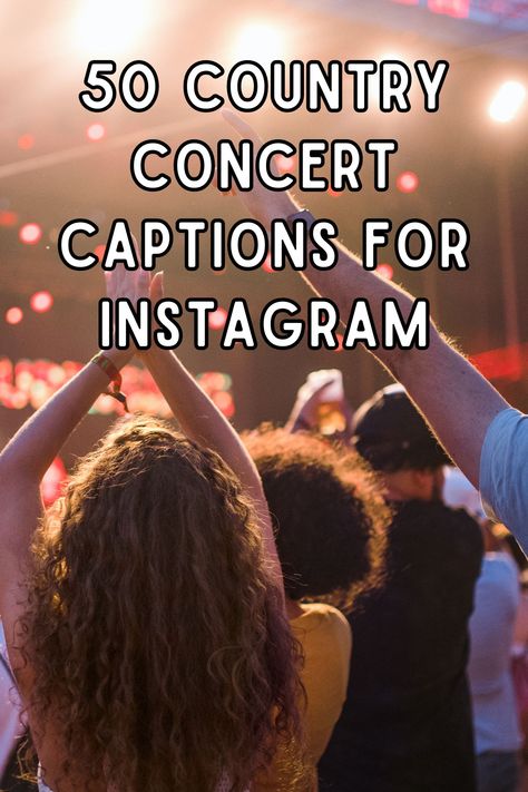 Every photo from a country concert tells its own story on Instagram, capturing the electrifying energy of the moment. But it's the caption that really sets the scene, bringing your memories to life. Here are a few ideas to spark your creativity and help you craft that standout country concert caption for your next Facebook post! Let's make those memories unforgettable. Country Concert Signs Ideas, Instagram Captions For Country Concerts, Country Song Lyrics For Instagram, Luke Bryan Concert Captions, Country Festival Captions, Cute Couple Captions For Instagram Short, Country Music Instagram Captions, Cody Johnson Instagram Captions, Country Concert Quotes