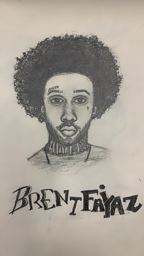 Brent Faiyaz Drawing Cartoon, Brent Faiyaz Sketch, Brent Faiyaz Drawing Sketch, Brent Faiyaz Drawing, Avengers Drawings, Afrofuturism Art, Brent Faiyaz, Fire Drawing, Afrocentric Art