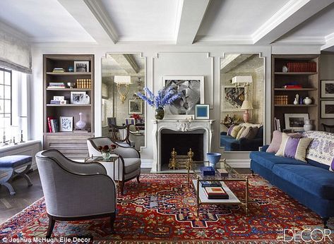 'Old-fashioned touches': The Shameless star has been working with designer Antonino Buzzet... French Country Decorating Living Room, French Country Living, Apartment Makeover, French Country Living Room, Manhattan Apartment, Decor Ikea, Luxury Living Room Design, Country Living Room, Nyc Apartment