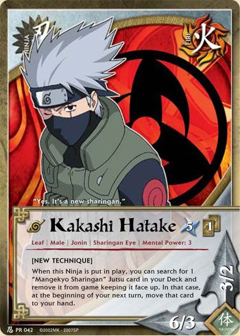 #Kakashi Hatake - #Naruto ● https://puja39.deviantart.com/art/Kakashi-Hatake-TG-Card-12-482255638 ■ Kononinja Baseball Animation, Kakashi Sharingan, Kakashi Hokage, Naruto Games, Jordan Logo Wallpaper, Doraemon Wallpapers, Hatake Kakashi, Yugioh Cards, Trading Card Game