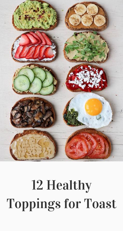 Whether it's breakfast, lunch or dinner, toast is a quick and easy meal, so here are 12 healthy toast toppings that are highly delicious and nutritious! #breakfast #healthy #recipes #toast Healthy Toast Toppings, Fast Healthy Breakfast, Healthy Protein Breakfast, Healthy Breakfast Toast, Healthy Breakfast Burrito, Breakfast Bars Healthy, Healthy Breakfast Sandwich, Healthy Breakfast Meal Prep, Healthy Toast