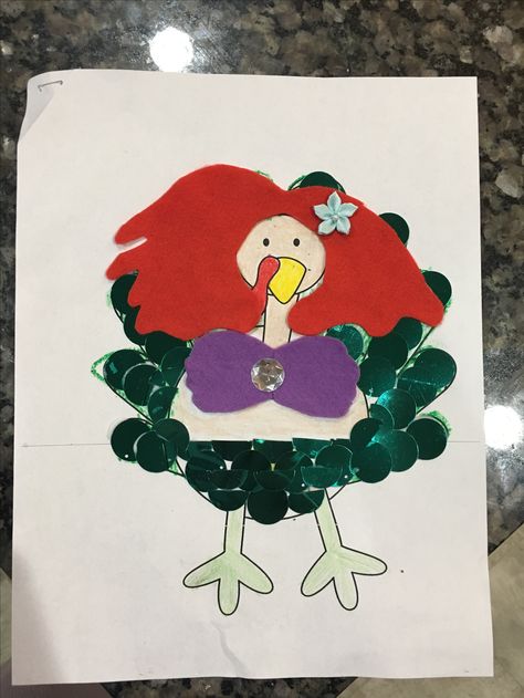 Disguise a turkey project. Ariel little mermaid turkey. Turkey Disguise Project Ideas, Turkey Crafts Preschool, Disguise A Turkey Project, Disguise A Turkey, Turkey Disguise Project, Turkey Project, Pin The Tail, Turkey Disguise, Ariel Little Mermaid