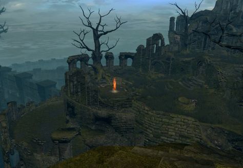 Dark Souls Locations, Firelink Shrine, Chosen Undead, Shrine Ideas, Low Poly Games, Soul Game, List Of Characters, Dark Souls Art, The Catacombs