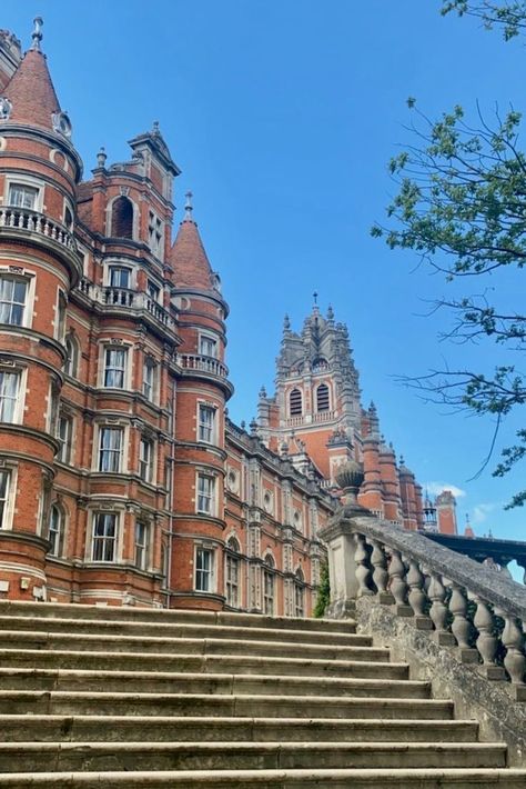 Founders building at Royal Holloway University of London Royal Holloway University Of London, Royal Holloway University, Academic Aesthetic, Study In London, University Of London, England Aesthetic, London University, Career Vision Board, University College London