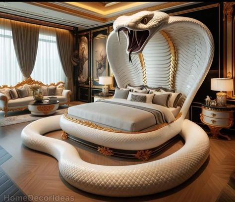 Weird Beds, Unusual Beds, Traditional Furniture Design, Luxe Bed, Amazing Bedroom Designs, Bed Stand, Unique Bedroom, Futuristic Home, Unique Furniture Pieces