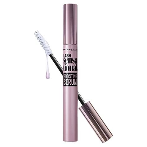 Amazon.com: Maybelline Lash Sensational Boosting Eyelash Serum Makeup, 0.18 Fluid Ounce Colossal Mascara, Maybelline Lash Sensational Mascara, Maybelline Mascara, Mascara Application, Lash Sensational, Maybelline Lash Sensational, Eyelash Growth Serum, Makeup Removal, Mascara Brush