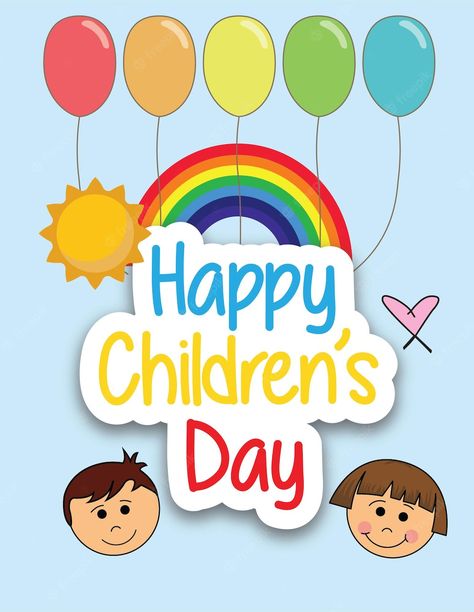 Childrens Day Poster Design, Happy Childrens Day Poster, Children's Day Greeting Cards, Children's Day Greetings, Children's Day Craft, Children's Day Wishes, Childrens Day Quotes, Children's Day Poster, Birthday Songs Video