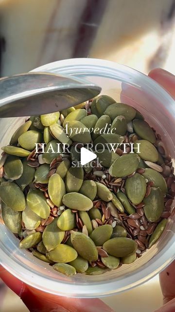 delhicious on Instagram: "hair won’t grow? Try this:

Eat one tablespoon of the following seed mix everyday which you can easily prepare at home:

1) PUMPKIN SEED: Pumpkin seeds are rich in hair growth nutrients like zinc, magnesium, and omega-3 fatty acids. Zinc is essential for optimum scalp health and promotes hair growth, while magnesium strengthens the hair shaft and prevents breakage.

2) FLAXSEED: Popular in Asian cultures, Flaxseed is a good source of essential hair growth nutrient Omega-3 fatty acids. The fatty acid present in Flaxseed nourishes the follicles of hair and makes them stronger. It also makes the new growth of hair stronger and healthier. 

3) SESAME SEED: Sesame seeds help in hair growth as they are rich in minerals including copper, phosphorus, zinc, and iron. They Seeds For Hair Growth, Growth Of Hair, Indian Hair Care, Ayurvedic Hair Growth, Ayurvedic Hair, Reduce Hair Fall, Sesame Seed, Pumpkin Seed, Scalp Health