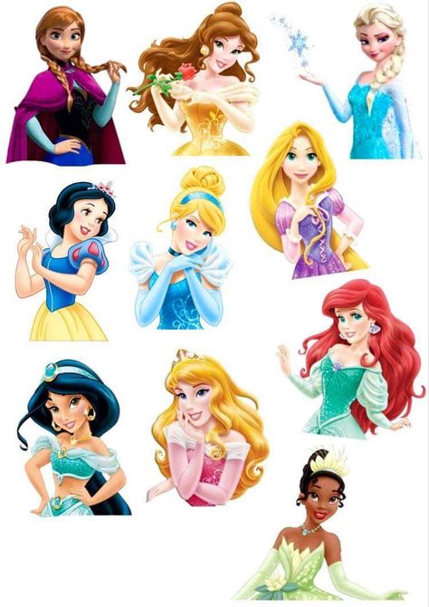 Disney Princess Cake Toppers Free Printable, Disney Princess Printables Cake Toppers, Princess Topper Printable, Disney Princess Cake Topper Printable, Princess Birthday Cupcakes, Disney Princess Outline, Disney Princess Printables, Disney Princess Cake Topper, Disney Princess Birthday Cakes