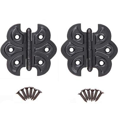 Our decorative butterfly hinges are good application for kitchen or bathroom cabinets, boxes and etc. The easily mounted cabinet hinges are perfect appliance for building or restoration projects required this type of hinges. Color: Oil Rubbed Bronze | UNIQANTIQ HARDWARE SUPPLY 2 1/4" Wide X 2" Butterfly Cabinet Hinges | Pack Of 2 in Brown, Size 2.0 H x 2.25 W x 0.0394 D in | Wayfair HB-92ORB Types Of Hinges, Cupboard Hinges, Decorative Butterfly, Antique Hinges, Butterfly Hinges, Wine Shelf, Mounted Cabinet, Furniture Hinges, Rustic Hardware