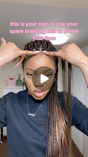 92K views · 5.4K likes | Link to the hair beauty world✨ on Instagram: "Sign to use braiding hair to frame face✨
Cr: TT chisomaimee
Follow for more hair inspo🙌
🥀𝗩 𝗗𝗮𝘆 𝗦𝗮𝗹𝗲, 𝗨𝗽 𝗧𝗼 $𝟲𝟬 𝗢𝗳𝗳
❤️𝟒 𝐢𝐧𝐭𝐞𝐫𝐞𝐬𝐭—𝐟𝐫𝐞𝐞 𝐩𝐚𝐲𝐦𝐞𝐧𝐭 𝐰𝐢𝐭𝐡 𝐊𝐥𝐚𝐫𝐧𝐚
@linktohairofficial
.
.
.
#linktohair#kinkyhair#kinkystraight#kinkycurly#gluelesswig#4chairstyles#4chair#hdlace#hdlacewig#trendy#wigslay#lacewigs#hairinspo#wigs#wigtutorial#hairstyle#wiginstall#shorthair#hairtutorial#viralwig#viral#explore#explorepage#braids#braidtutorial#braider#crochethairstyles#boxbraids#hairtips#hairhacks" Face Framing Braids, Braiding Hair, Hair Hacks, Instagram Sign, Follow For More, Hair Tutorial, Hair Inspo, Braided Hairstyles, Wigs