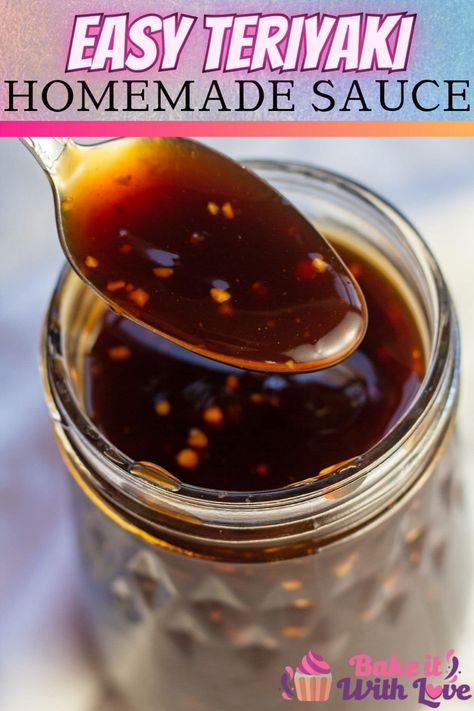 Teriakysaus Recipe, How To Make Teriyaki Sauce, Homemade Teriyaki Sauce Easy, Spicy Teriyaki Sauce Recipe, Teriyaki Sauce Easy, Teryaki Sauce, Spicy Teriyaki Sauce, Easy Teriyaki Sauce, Easy Teriyaki Sauce Recipe