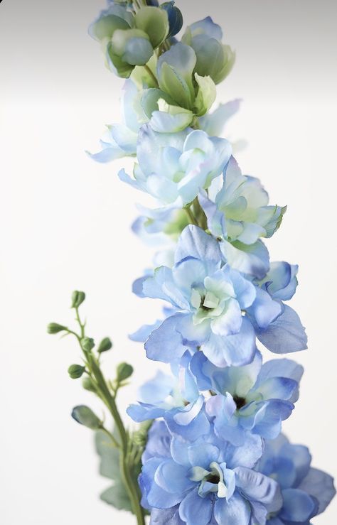 Larkspur Delphinium, Larkspur Flowers, Diy Flower Projects, Larkspur Flower, Arrange Flowers, Delphinium Flowers, Fake Hydrangeas, Blue Delphinium, Silk Flowers Wedding