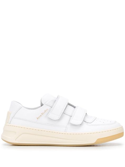 Acne Studios Steffey low-top Sneakers - Farfetch Acne Sneakers, Designer Trainers, Velcro Sneakers, Tommy Ton, Acne Shop, Stockholm Street Style, Balenciaga Triple S, Fashion Wishlist, Street Style Paris