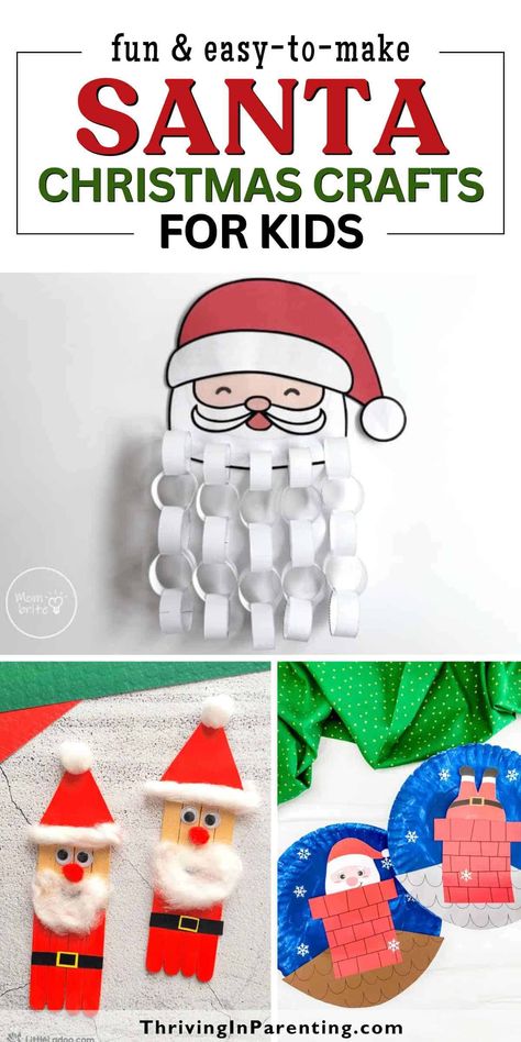 These Santa Christmas crafts for kids make great keepsakes you’ll cherish forever! From Santa Christmas construction paper crafts, Christmas crafts Santa Claus face to Santa Claus handprint kids crafts, these Santa Claus crafts for kids are perfect for keeping them entertained. Plus, these Santa Claus Christmas crafts for kids make great decorations. Whether you’re looking for Santa Claus crafts for preschoolers or easy Christmas activity for kids in school, this list offers fun options! Construction Paper Crafts Christmas, Preschool Santa Craft, Santa Art Projects For Kids, Santa Claus Handprint, Christmas Construction Paper Crafts, Santa Crafts Preschool, Santa Claus Crafts For Kids, Christmas Crafts Santa, Santa Crafts For Kids