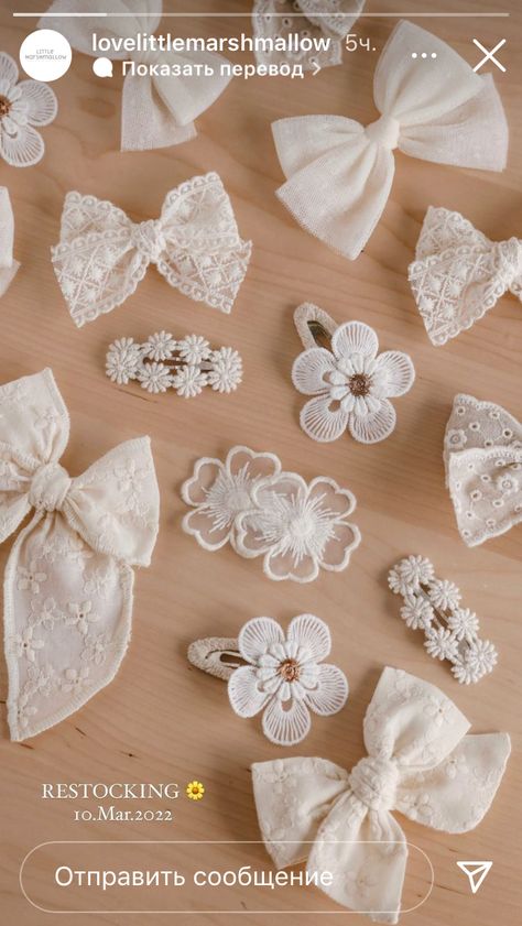 Creative Paper Crafts, Fun Diy Ideas, Diy Baby Bows, Embroidered Hair Bows, Girls Hair Bows Diy, Diy Hair Scrunchies, Diy Hair Accessories Ribbon, Hair Clips Diy, Bows Diy Ribbon