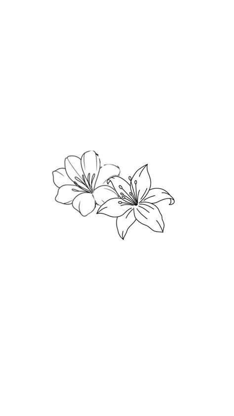 Small Lilies Tattoo, White Jasmine Tattoo, Lily Behind Ear Tattoo, Lilly Tattoo Behind Ear, Minimal Lily Tattoo, Lilo And Stitch Flower Tattoo, Hibiscus Flower Hip Tattoo, Five Petal Flower Tattoo, Side Wrist Tattoo Cover Up