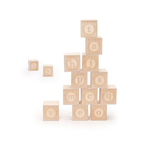 Uncle Goose Lowercase Alphablank Blocks - Made in USA >>> Want to know more, visit Wooden Abc Blocks, Sharpie Colors, Abc Blocks, Alphabet Blocks, Lowercase Alphabet, Block Toys, Star Diy, Baby Blocks, First Birthday Gifts