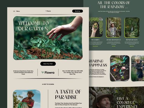 Gardening Website Design, Nature Web Design, Plant Website Design, Environmental Website, Gardening Website, Plant Website, Green Website, Beautiful Website Design, Garden Site