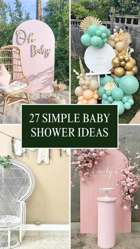 Celebrate the mom-to-be with these simple and elegant baby shower ideas! From charming backdrops to cute decor, find inspiration for a stylish yet effortless celebration. Spring Time Baby Shower Ideas, Baby Shower Simple Decorations, Simple Baby Shower Ideas At Home, Park Baby Shower Ideas Outdoor, Themed Baby Shower Ideas Girl, Simple Baby Shower Themes, Park Baby Shower Ideas, Easter Baby Shower Theme, Oh Baby Baby Shower Ideas