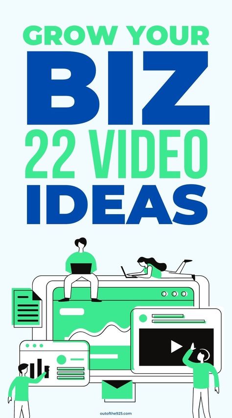 Grow your Business with these 22 easy video ideas. So you've heard that video content is the best way to increase your reach online, but you're not sure how to start or can't afford an expensive videographer. Here are 22 video ideas for your business that are easy to implement and you could even do them yourself! Business Video Ideas, Youtube Videos Ideas, Video Ideas For Youtube, Youtube Channel Tips, Youtuber Tips, Fashion Podcast, Rapper Fashion, Youtube Hacks, Youtube Seo