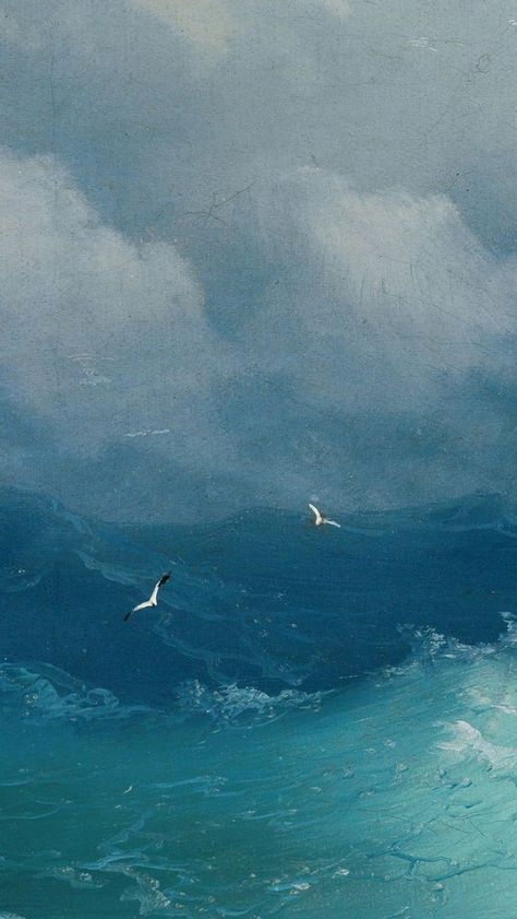 Ivan Konstantinovich, Stormy Seas, Arte Van Gogh, Stormy Sea, Sea Painting, Aesthetic Painting, Painting Wallpaper, Scenery Wallpaper, Aesthetic Backgrounds